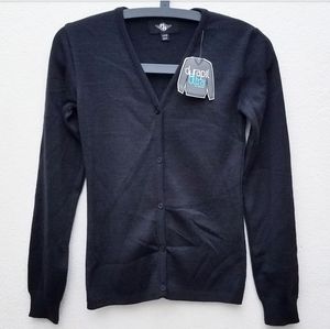 NWT Black Cobmex Button Up Cardigan